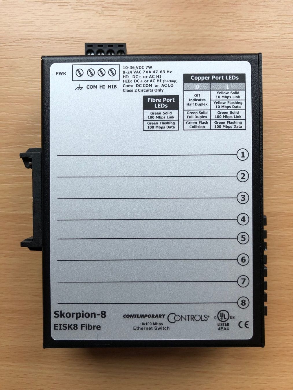 Hub & Switch: CTRLink Skorpion-Fibre-Switch EISK8-100T-FCS – Usato da Buchs SG venduto da Handyman77 4