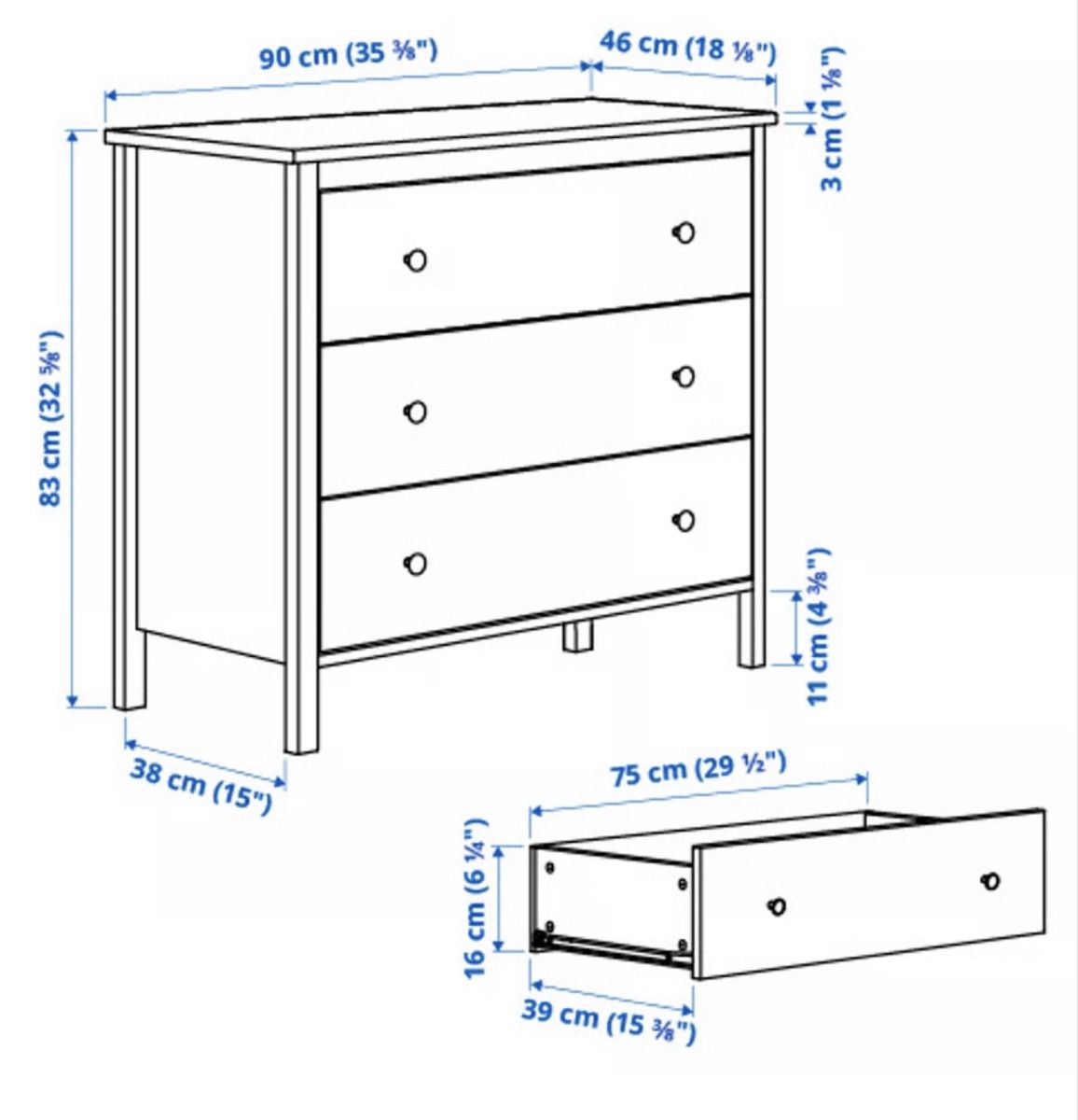 Ikea Cassettiere: IKEA KOPPANG Kommode weiss – Usato da Zürich venduto da lor_nb2t 2