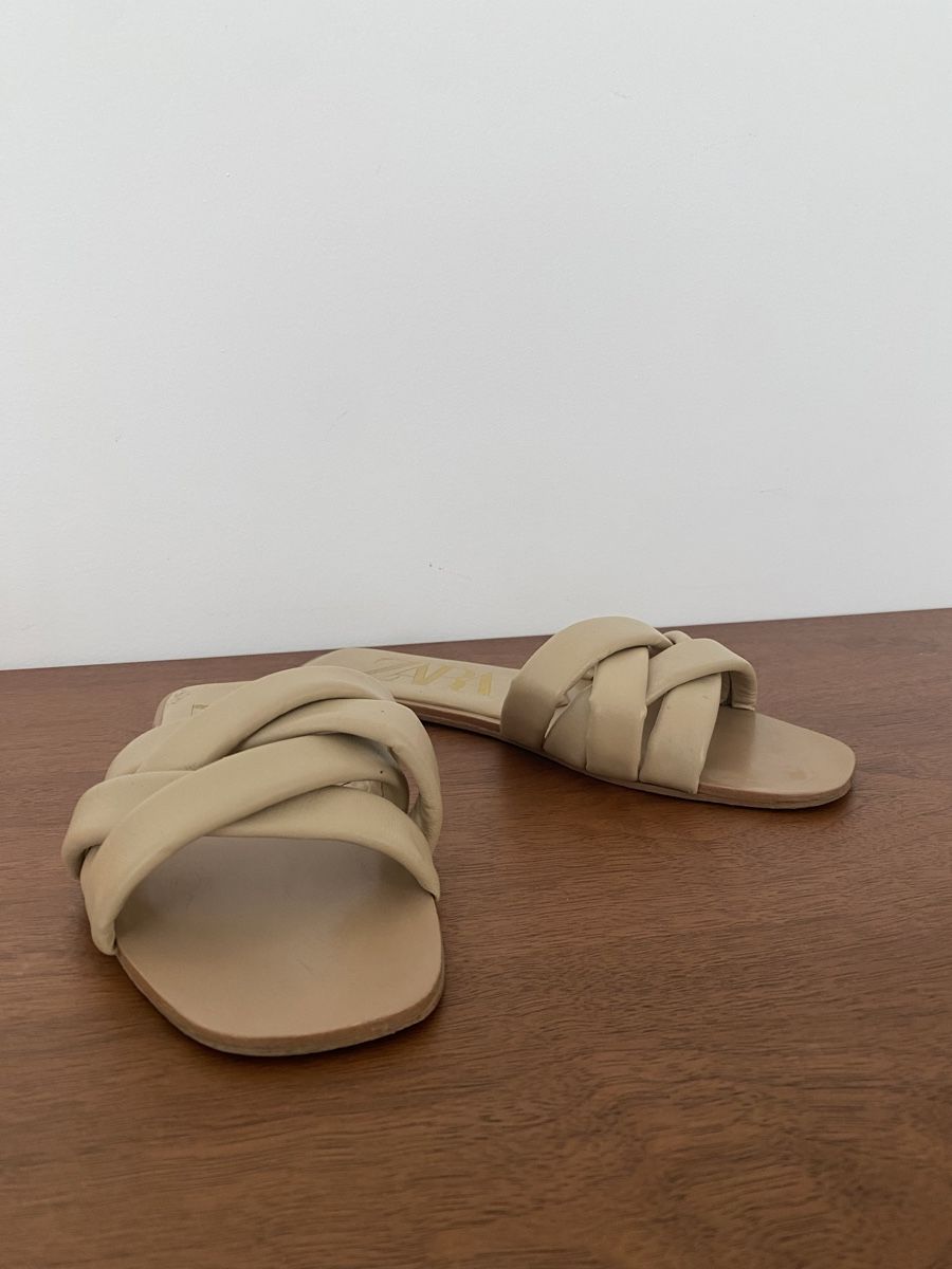 Zara Damenschuhe: Sandales ZARA, 39, beige – Gebraucht aus Bussigny von cac_q2c6 2