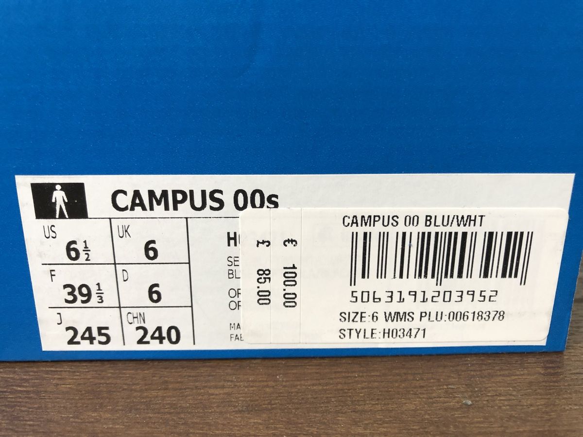 Adidas Scarpe da uomo: Adidas Campus 00s Blue/White 39.3 – Nuovo e nell'imballaggio originale da Baar venduto da tortuga72 2