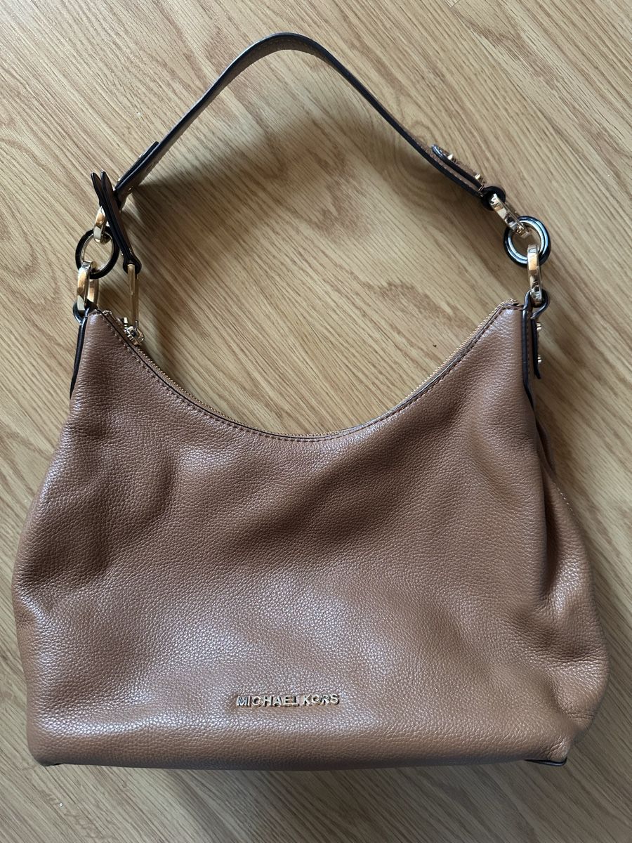 Michael Kors Borse da donna: Michael Kors Leder Schultertasche braun – Usato da Münsingen venduto da Secondhand89 1