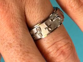 Fingerring ägyptische Glyphen (57/18)