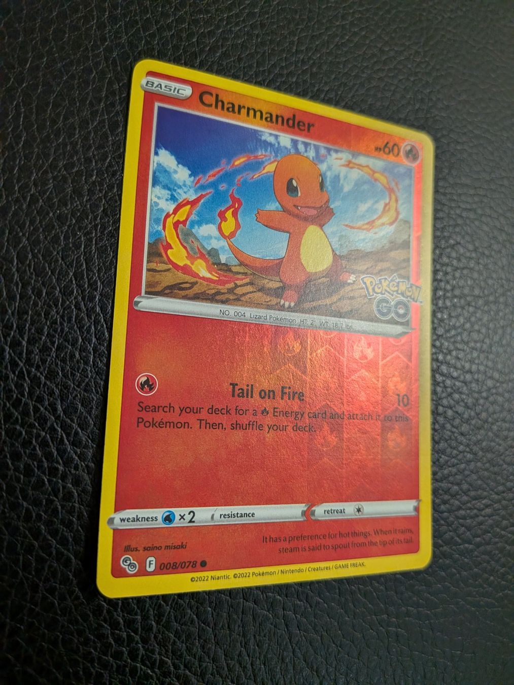 Pokémon Carte collezionabili: Pokémon GO Charmander reverse 8/78 Ab 1 – Usato da Paradiso venduto da Pkmn10 1