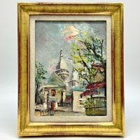 Georges GENELÉ - Peinture huile originale, Paris, Montmartre