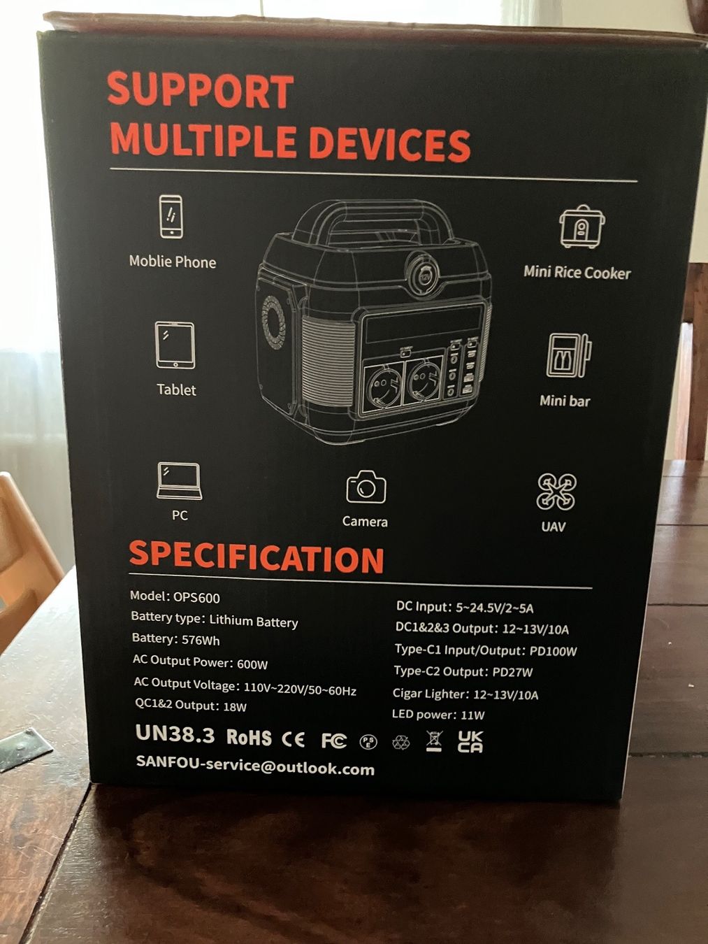 Caricatori & Batterie: Sanfou Powerstation 600W – Nuovo e nell'imballaggio originale da Thalwil venduto da netzer007 2