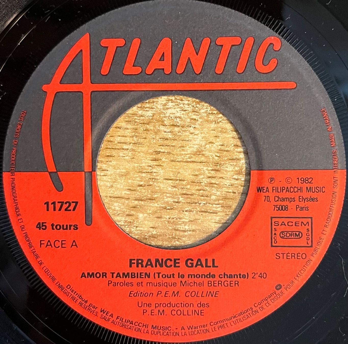 Vinyles: FRANCE GALL - AMOR TAMBIEN – D'occasion à Bussigny par vinyl-pas-cher 2