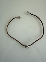 Louis Vuitton LV Cup Kiwi Choker Bracelet Leather Silver 925