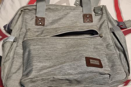 Praktische Wickeltasche / Babytasche Grau - Neuwertig!