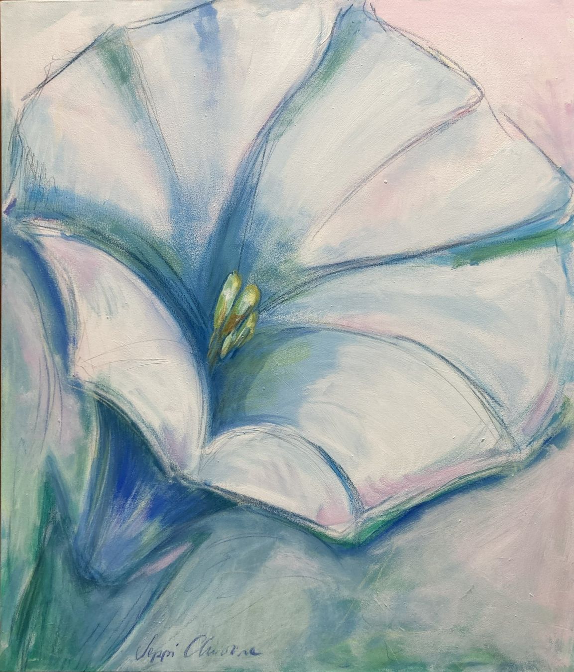 Foto & Immagini: Blumenbild, handgemalt, Unikat – Usato da Ibach venduto da Ro-Ka