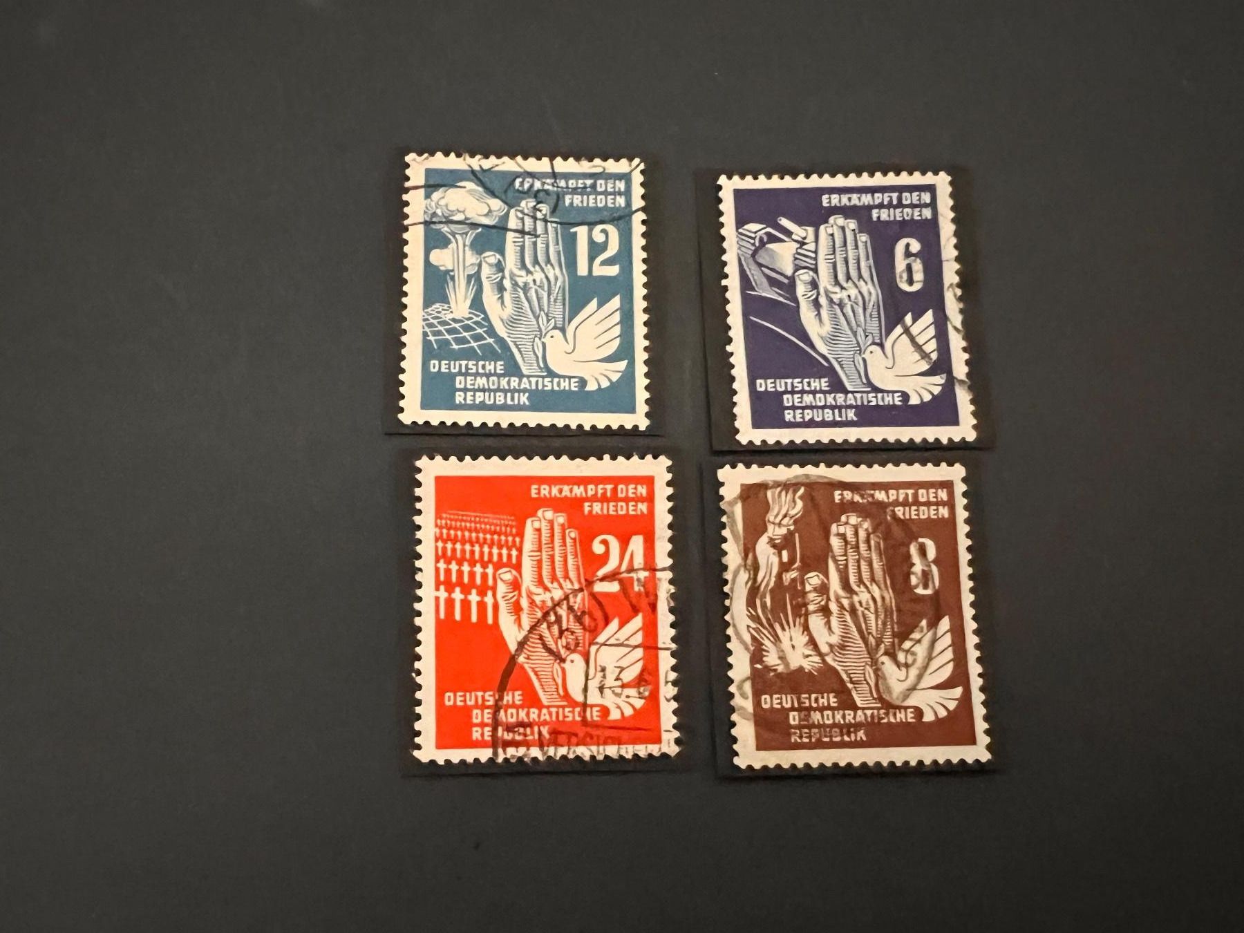 Tutti i francobolli: DDR 1950  Mi. 276-79   gest. (3436) – Usato da Hinwil venduto da Sidi4