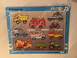 Puzzle Fahrzeuge mit Griffloch 10 Teile ab 18 Monaten gut...