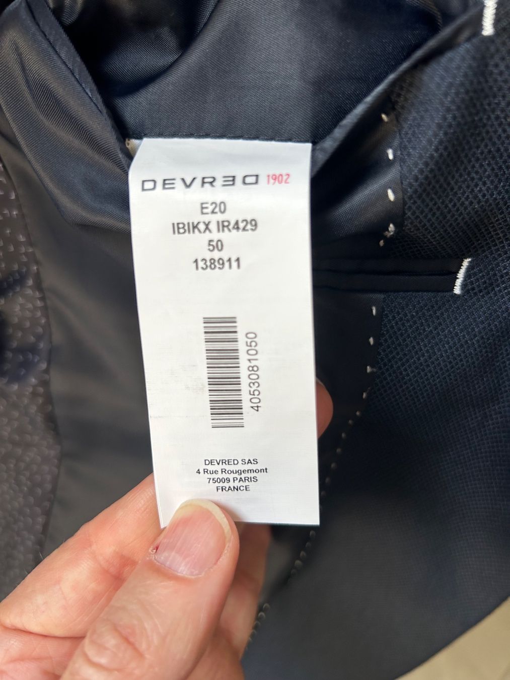 Giacche: Veste Devred Bleu Marine Extra Slim, Taille 50. – Nuovo (secondo la descrizione) da Steckborn venduto da DavidLM 7