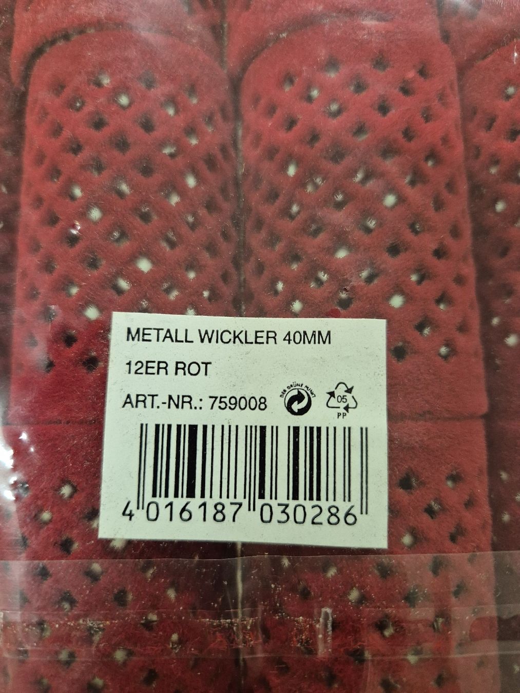 Haarschmuck: 12x Lockenwickler rot, neu – Neu und originalverpackt aus Hefenhofen von GSC99 1