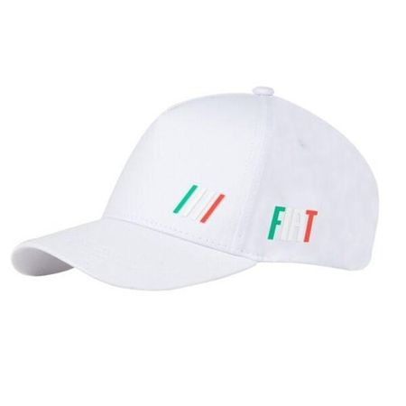 Fiat Cap Mütze  weiss tricolore Italia Original Produkt NEU