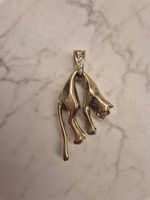 Panther Anhänger 585 Gold mit Brillanten