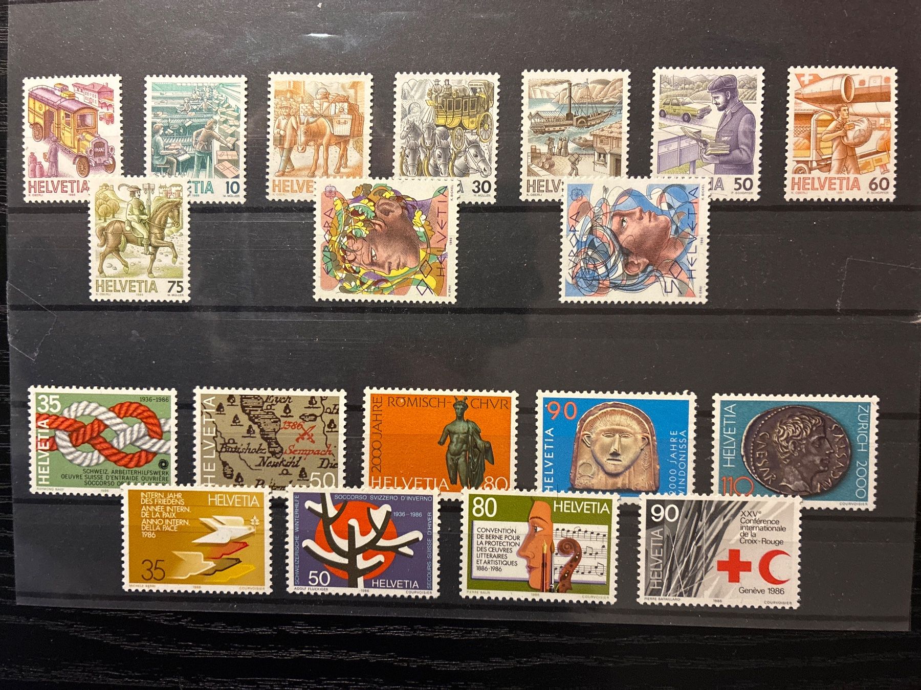Alle Briefmarken: Briefmarken 1986 postfrisch – Gebraucht aus schafisheim von bru_bkb8