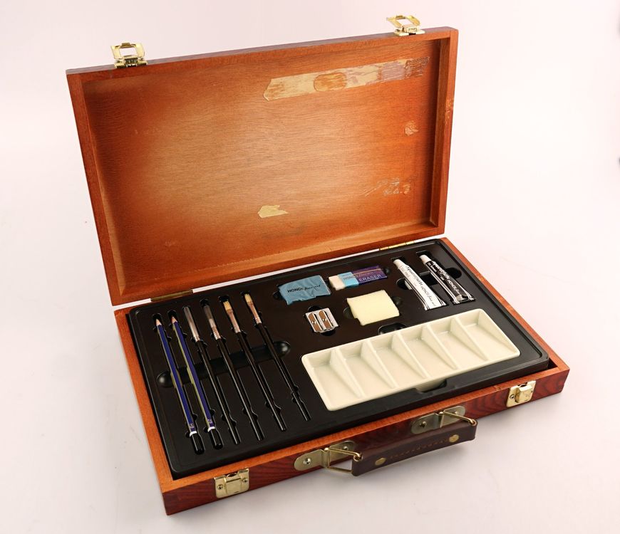 Grabie Aquarellfarben Set Mit 50 Farben & Pinseln – Kompaktes Maltasche Für Unterwegs, Künstler & Hobby Maler