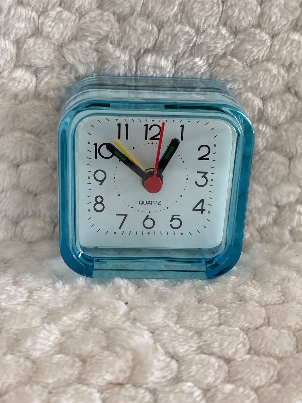 Sveglie: Mini Reisewecker blau 6x6cm – Nuovo e nell'imballaggio originale da Oberegg venduto da MR-shop