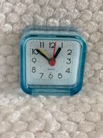 Mini Reisewecker blau 6x6cm