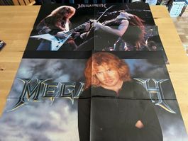 MEGADETH METALLICA DAVE MUSTAINE MARTY FRIEDMAN Poster Kult
