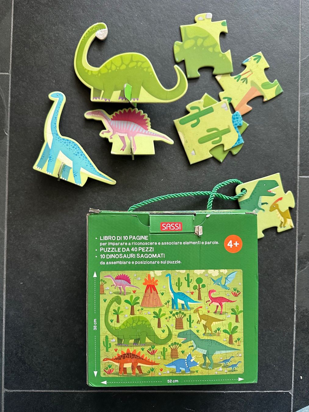 Puzzles: Sassi Puzzle Dinosauri, 40 Teile, ab 4 J – Gebraucht aus Chur von cloessli