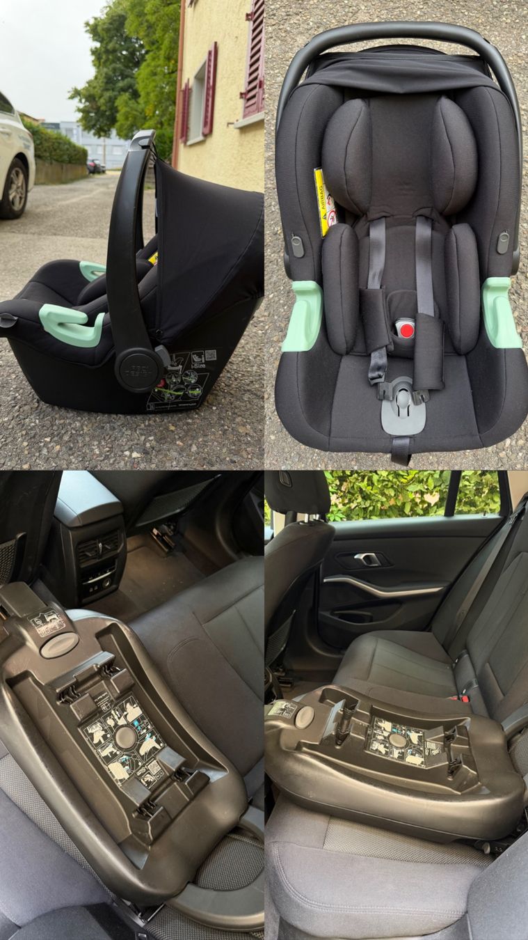 ABC Design Seggiolini per auto: Babyschale Tulip i-Size black + Isofix Base Root – Usato da Schaffhausen venduto da jazzmin1306