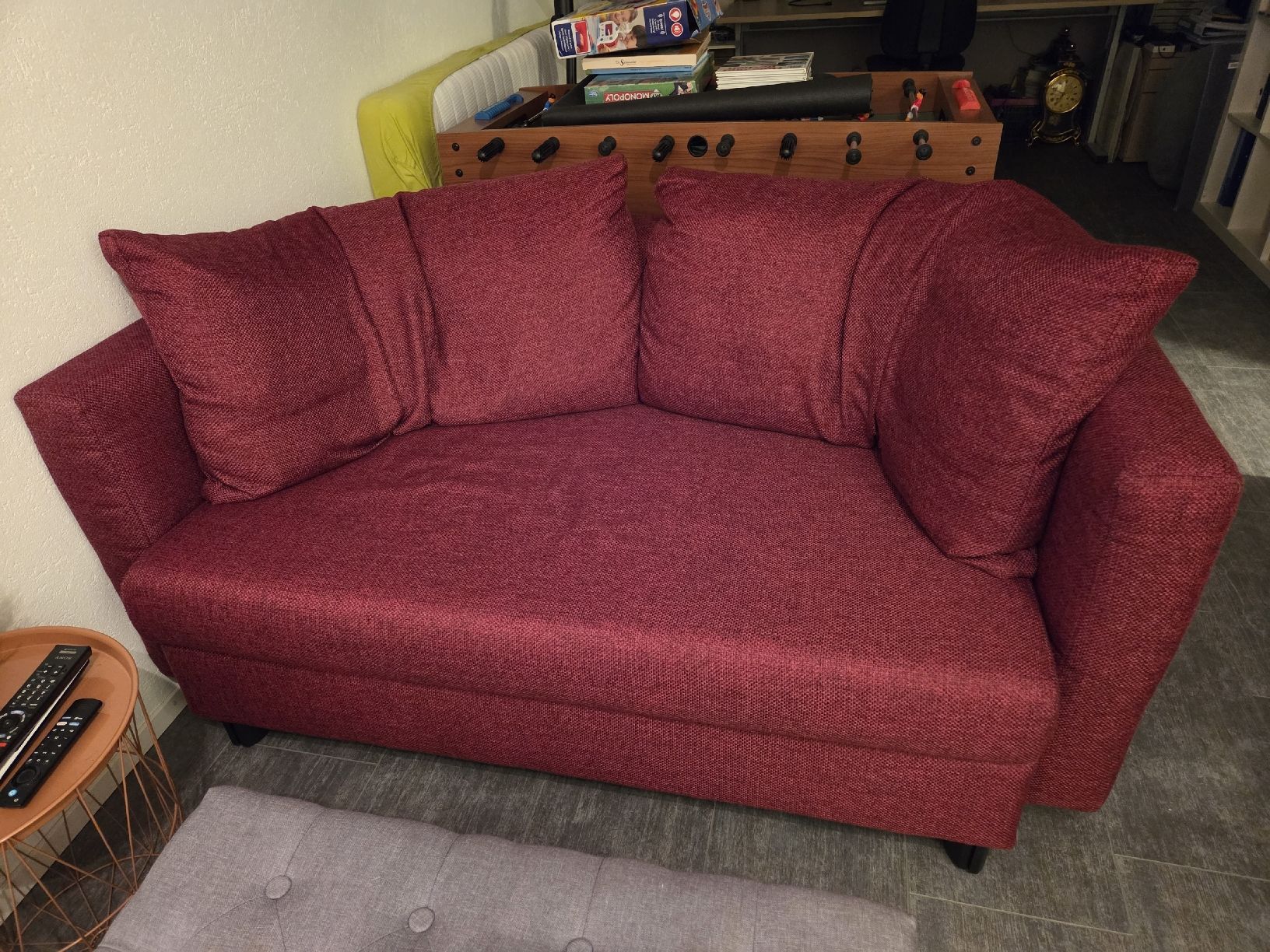 Divani: Bettsofa weinrot – Usato da Gutenswil venduto da Hausi025