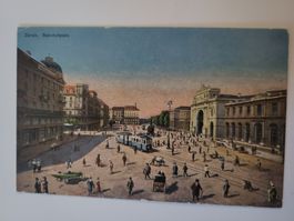 Ansichtskarte Zuerich Bahnhofplatz RN