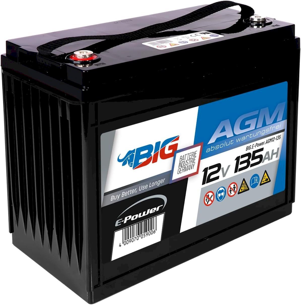 Batterien: BIG E-Power AGM 12V 135Ah – Neu und originalverpackt aus Bottighofen von zaap 1