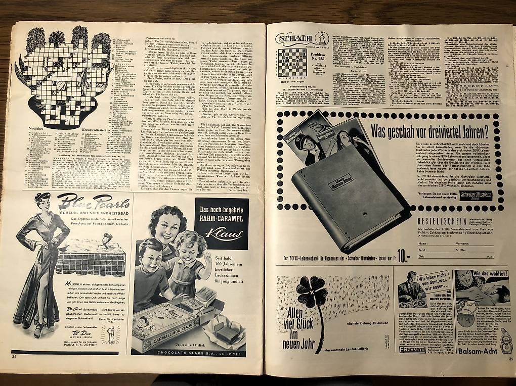 Zeitschriften & Magazine: Schweizer Illustrierte Zeitung - Num. 1 - 1952 – Gebraucht aus Tenero von KARLES 1