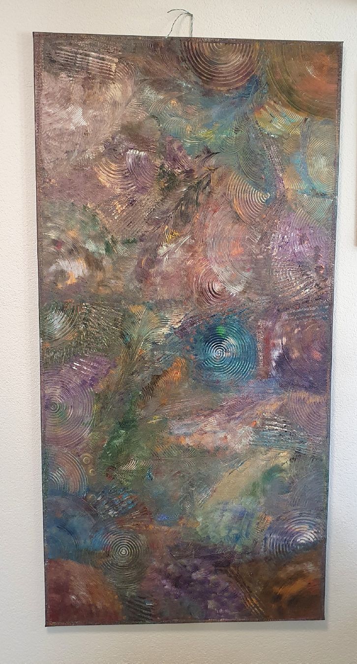 Foto & Immagini: Acrylbild mit Strukturen – Usato da Gossau SG venduto da ush_db7j