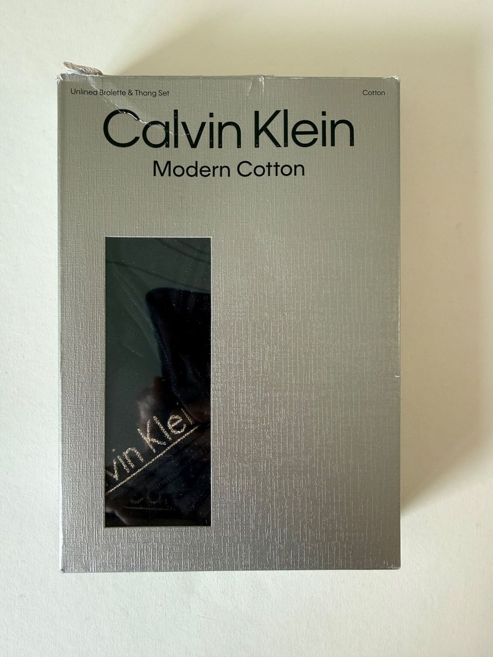 Calvin Klein Altra biancheria intima: CALVIN KLEIN, Bralette und String, Grösse L, Schwarz (Set) – Nuovo e nell'imballaggio originale da Rudolfstetten venduto da gst_g7xl