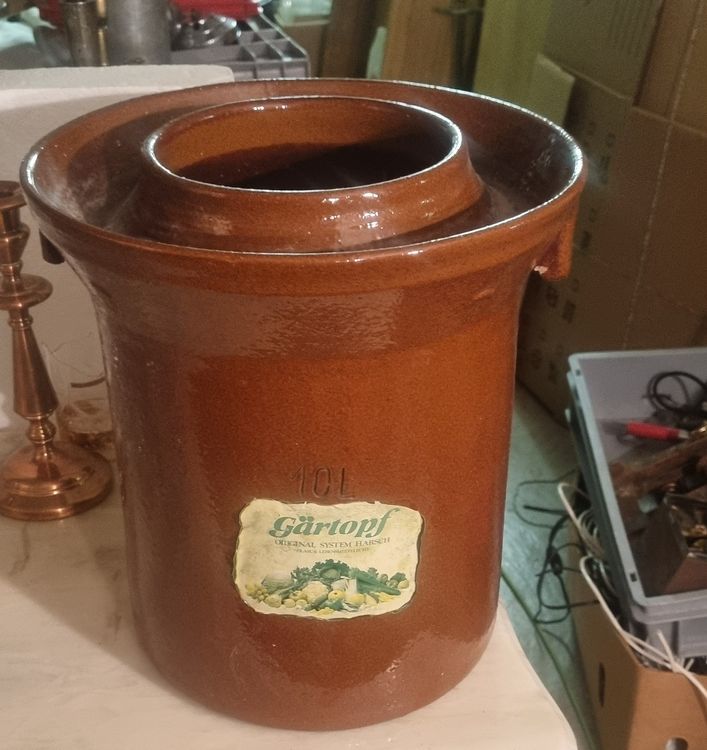 Sauerkrauttopf/Kohltopf Tontopf Blumentopf -Kübel Dekoration | Kaufen ...