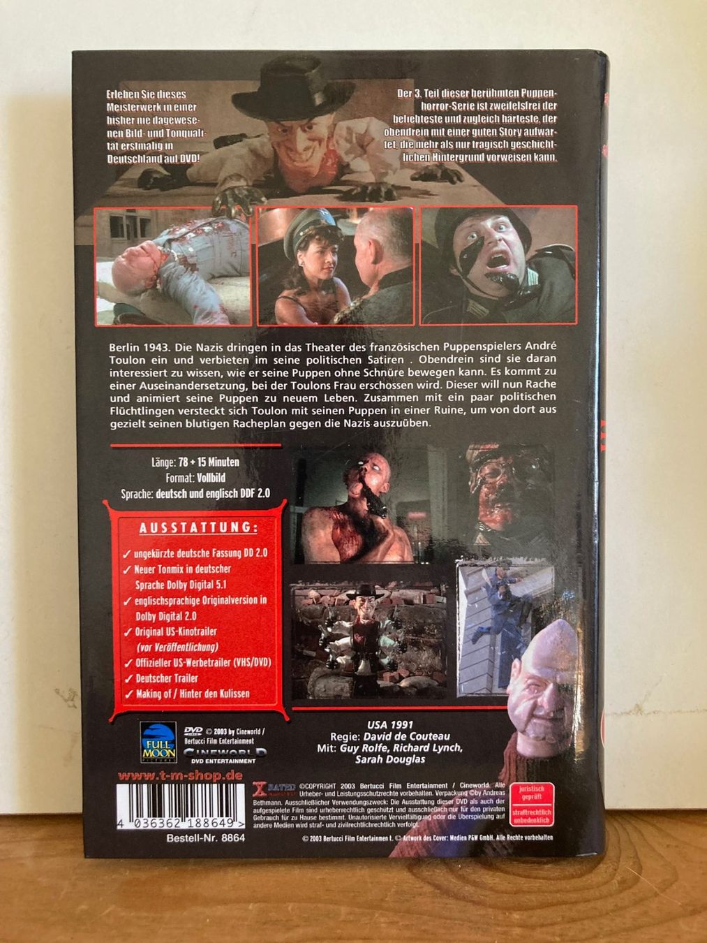 Tutti i DVDs: Puppet Master 3 - Grosse Hartbox - DVD - Uncut – Usato da Wädenswil venduto da noodelbraincrew 1