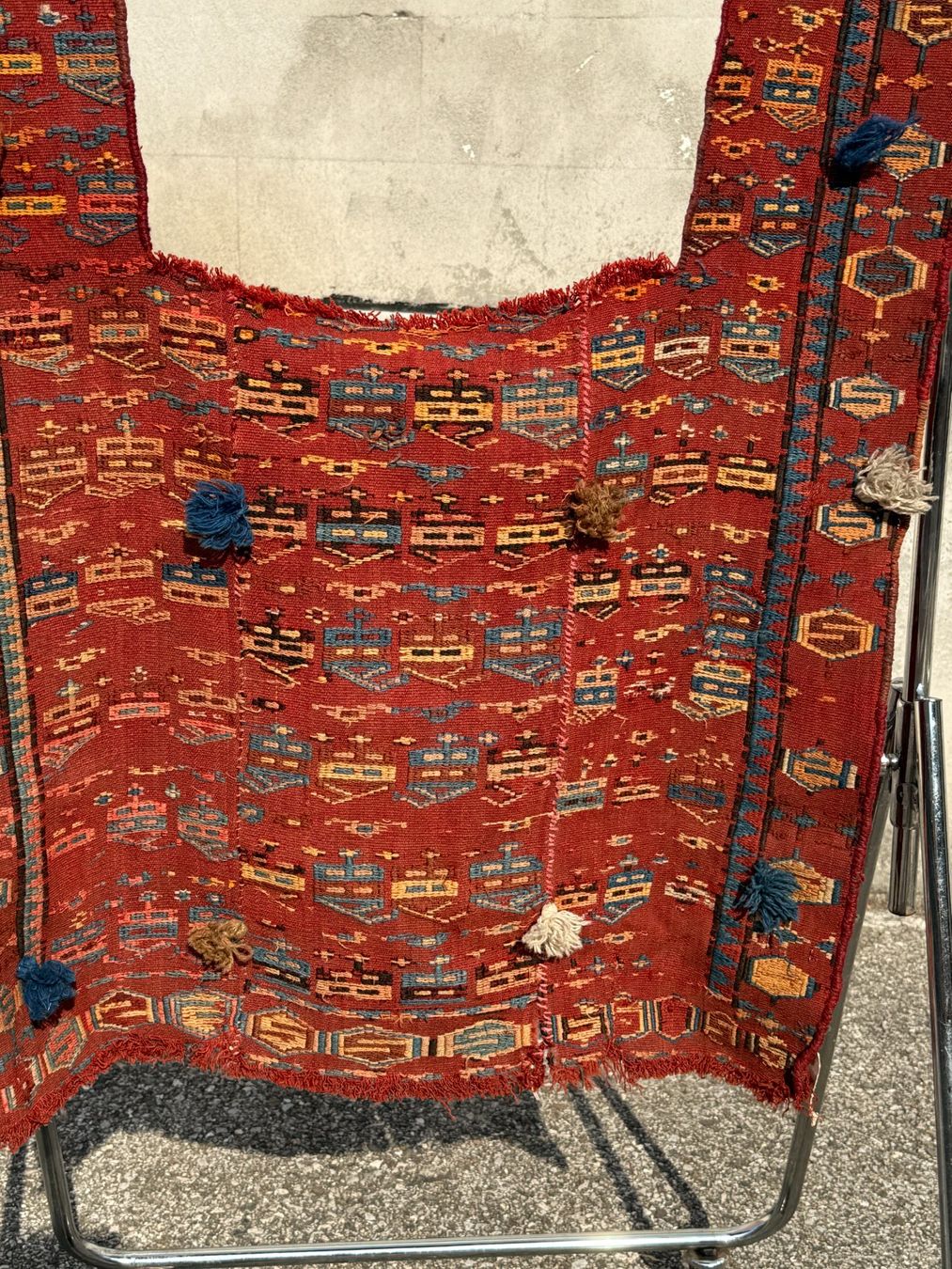 Tapis: Satteldecke oder Lasttierdecke Sileh-Technik end 19th 104x80 – D'occasion à Vacallo par cri_229f 5