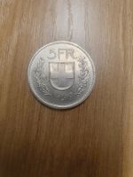 5 CHF Münze 1968 Confœderatio Helvetica guter Zustand