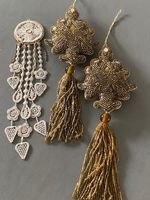 Exklusive handgemachte Vintage Quasten und Mini-Traumfänger