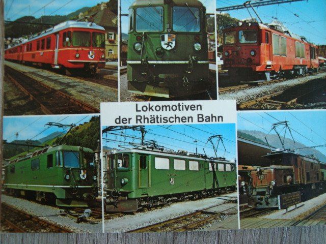 Cartoline postali: Lokomotiven der Rhätischen Bahn – Nuovo e nell'imballaggio originale da Thun venduto da Abigboss