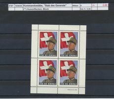 1939/35 Kommandostäbe, "Stab des Generals" - Block, (**)