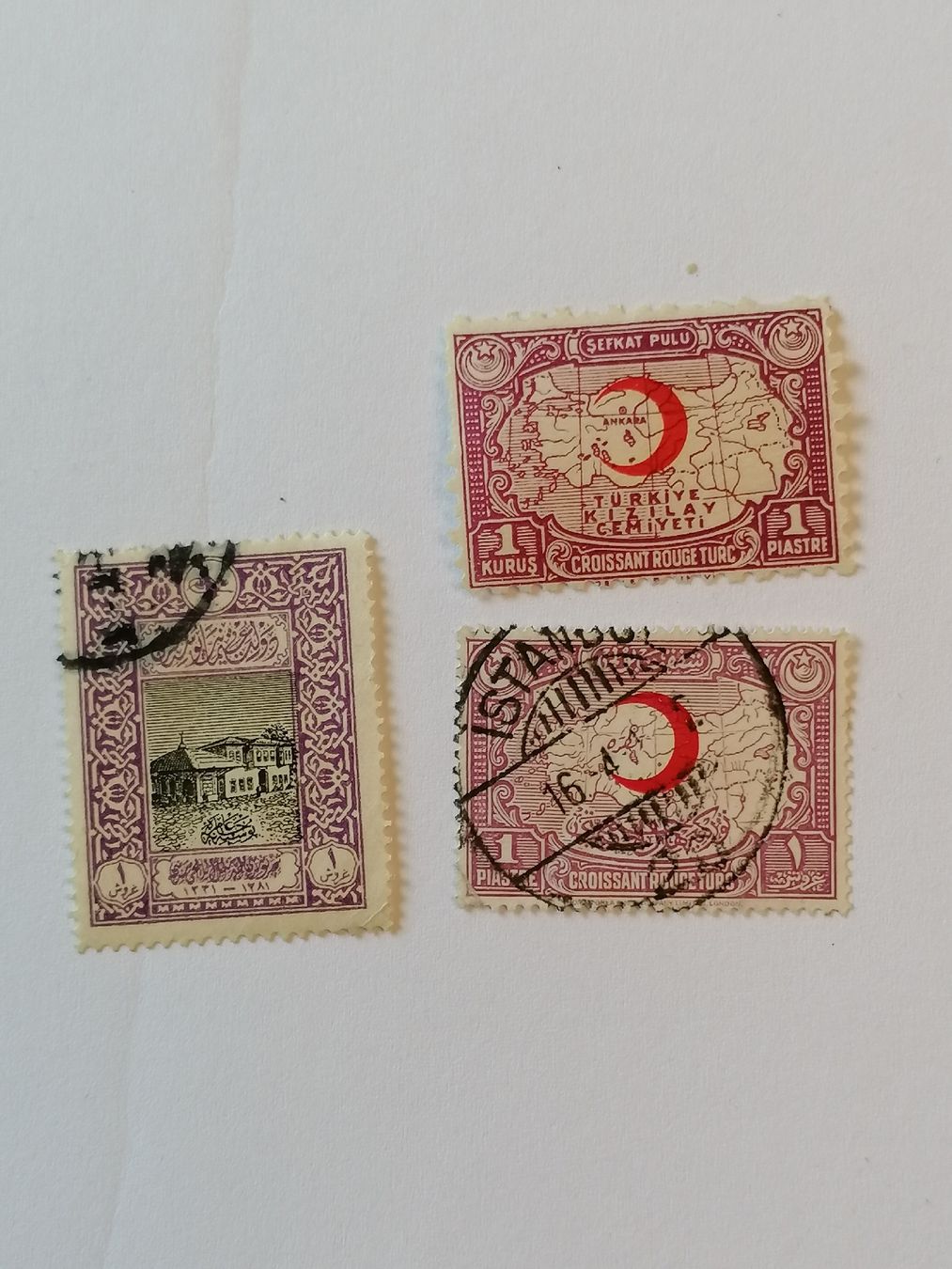 Tutti i francobolli: 3mal Osmanisches Reich um 1920 – Usato da Happerswil venduto da tschergi