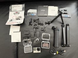 GoPro HERO4 Silver mit Zubehoer und 64GB Karte