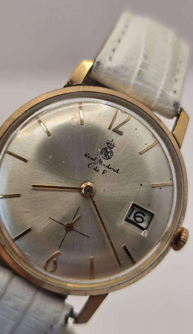 Orologi: Real Madrid C de F Hand-wind Date 34,2mm – Difettoso da Minusio venduto da AGSuhren 2