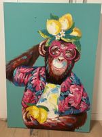 farbenfrohes cooles Bild mit Affe