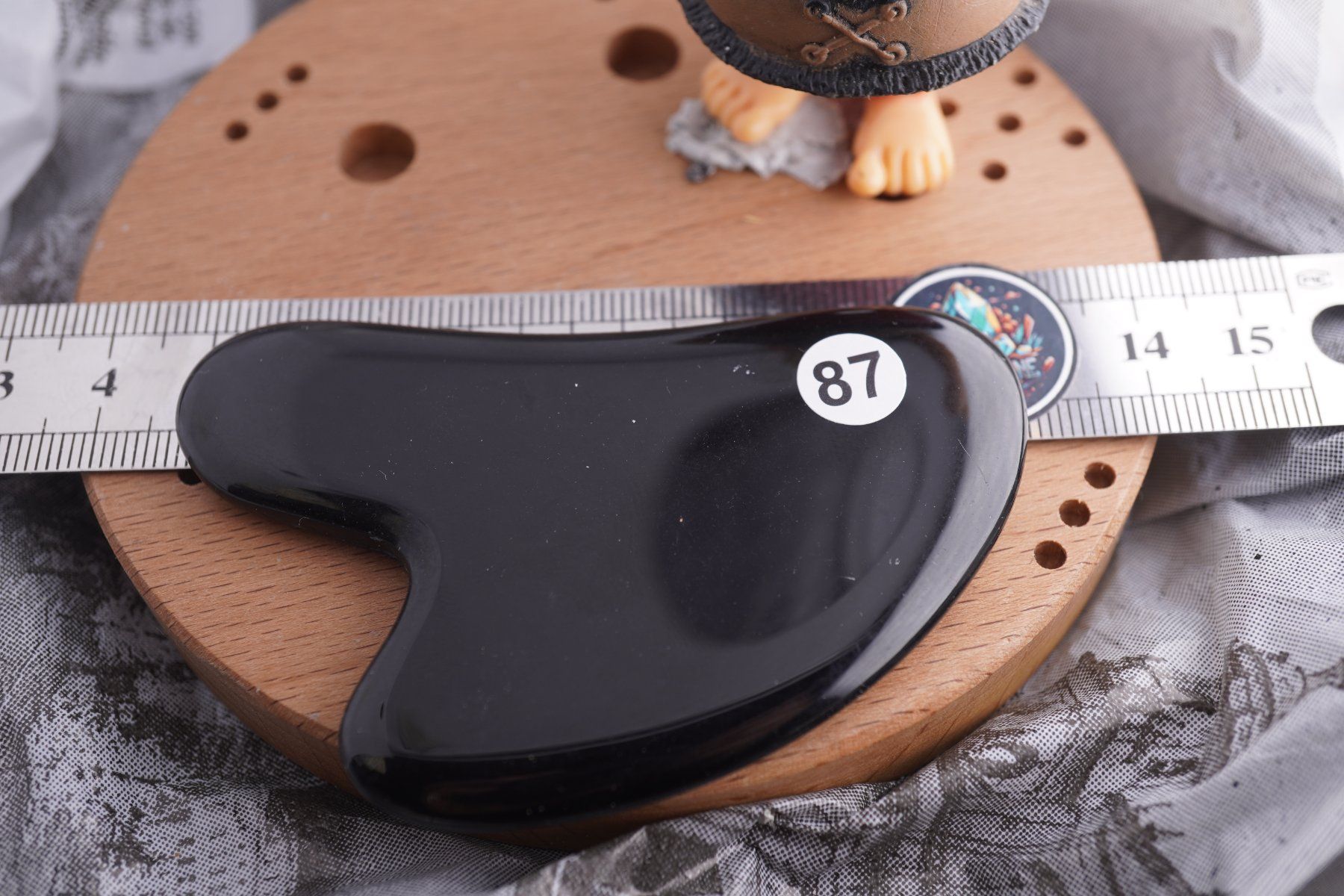 Mineralien & Heilsteine: Gua Sha Massage-Stein  Obsidian    ab 1.- – Neu und originalverpackt aus Eschenbach SG von topstone 4
