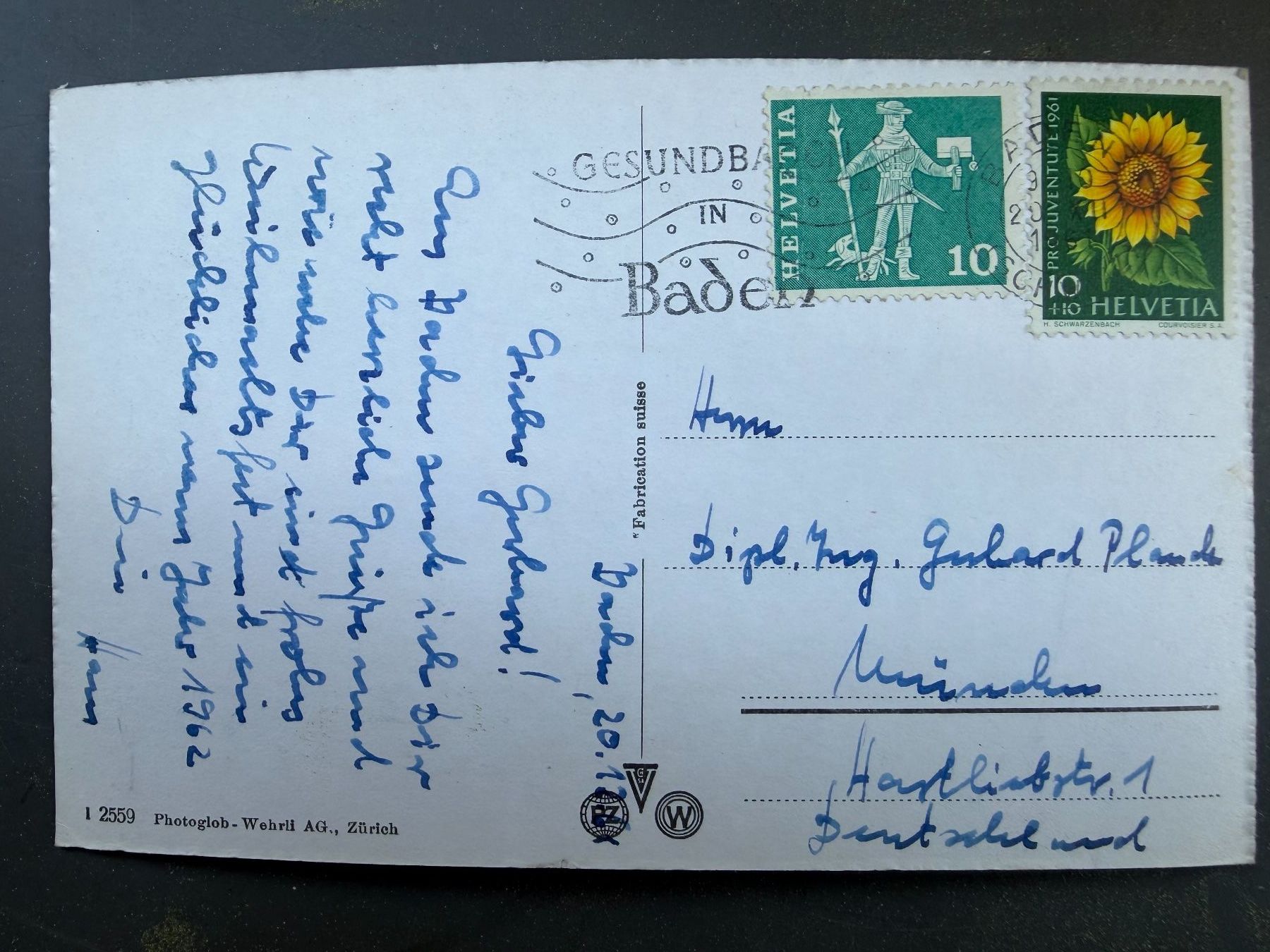 Cartoline postali: BADEN -  mit Landvogteischloss - Ansichtskarte – Usato da Tegerfelden venduto da siebenmacky 1