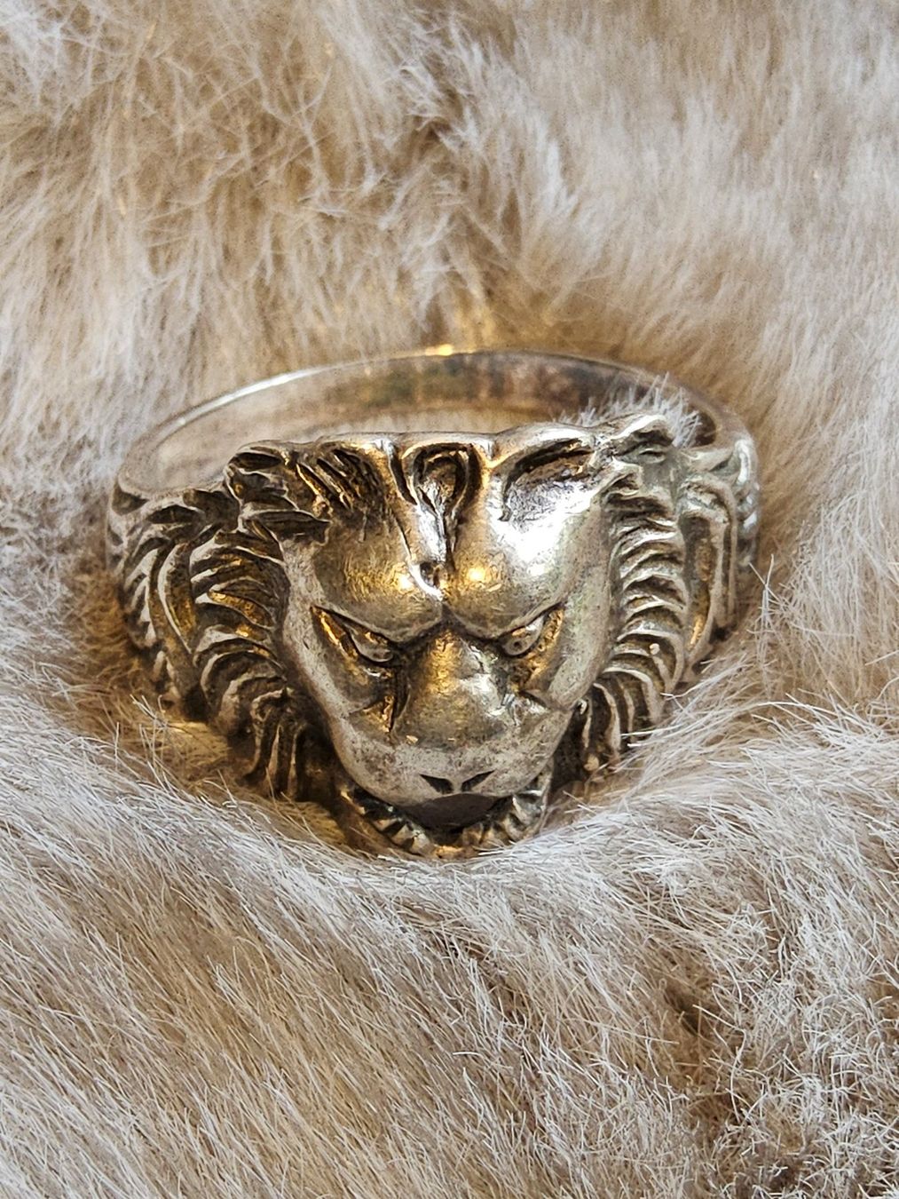 Anelli: Antiker Sterling Silber Löwen Ring Grösse 56 – Usato da Zürich venduto da SciTec 3