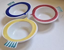 3 Apéroschalen, Rörstrand, Picknick, Marianne Westman, 1956