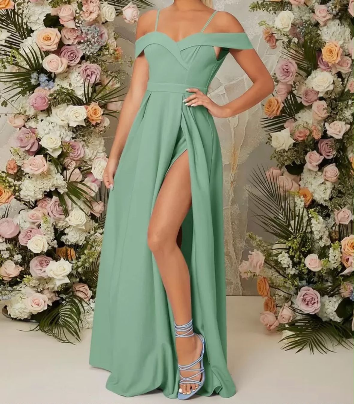 Robes: Robe longue vert menthe – Neuf avec emballage d'origine à Montreux par Iza_81199 4