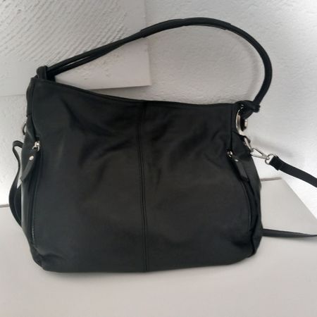 Ledertasche schwarz