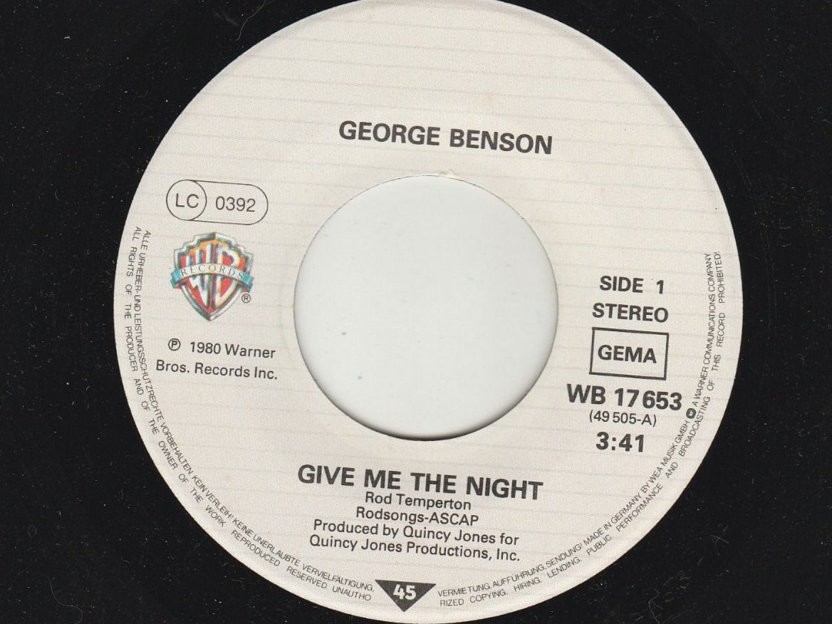 Dischi in vinile: George Benson - Give me the Night 7" Vinyl 1980 – Usato da Tübach venduto da JamesStone 4